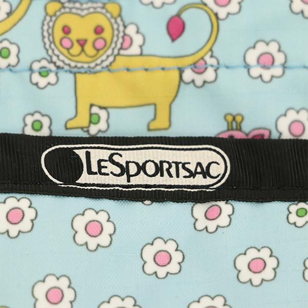 レスポートサック LESPORTSAC アニマル柄 ライトブルー ナイロン
