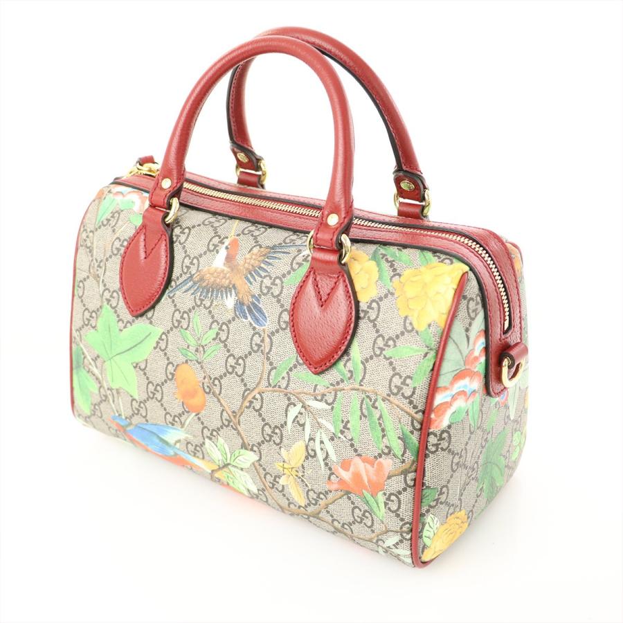 グッチ GUCCI GGキャンバス GGスプリーム レッド ミニボストン 409529