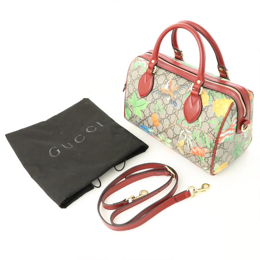 グッチ GUCCI GGキャンバス GGスプリーム レッド ミニボストン 409529