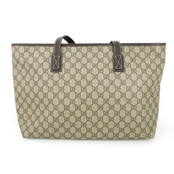 グッチ GUCCI GGスプリーム PVC レザー トートバッグ レディース