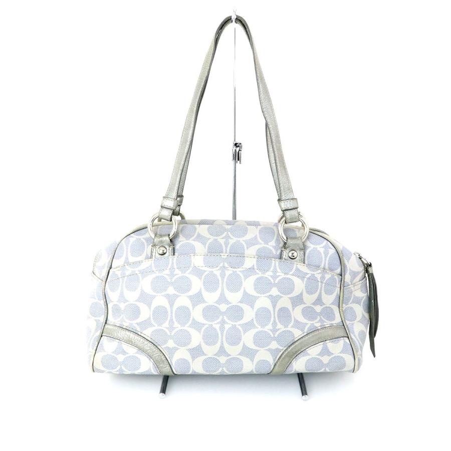 コーチ COACH シグネチャー グレー レザー ショルダーバッグ F18919