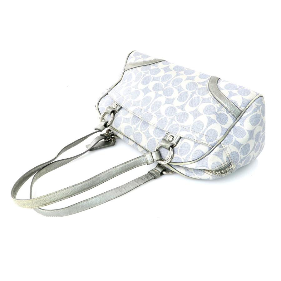 コーチ COACH シグネチャー グレー レザー ショルダーバッグ F18919