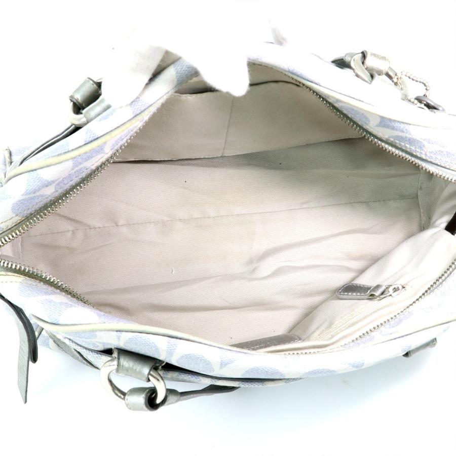 コーチ COACH シグネチャー グレー レザー ショルダーバッグ F18919