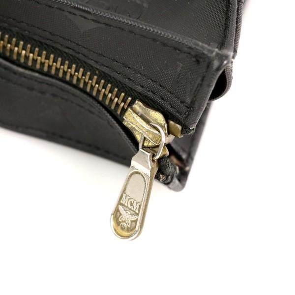 エムシーエム MCM ブラック ナイロン トートバッグ ロゴプレート エムシーエム MCM ブラック ナイロン トートバッグ ロゴプレート