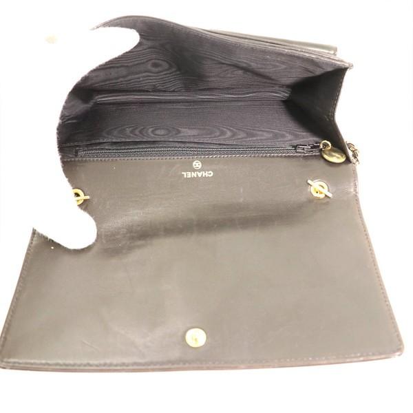 シャネル CHANEL ブラック エナメル パテントレザー ココマーク