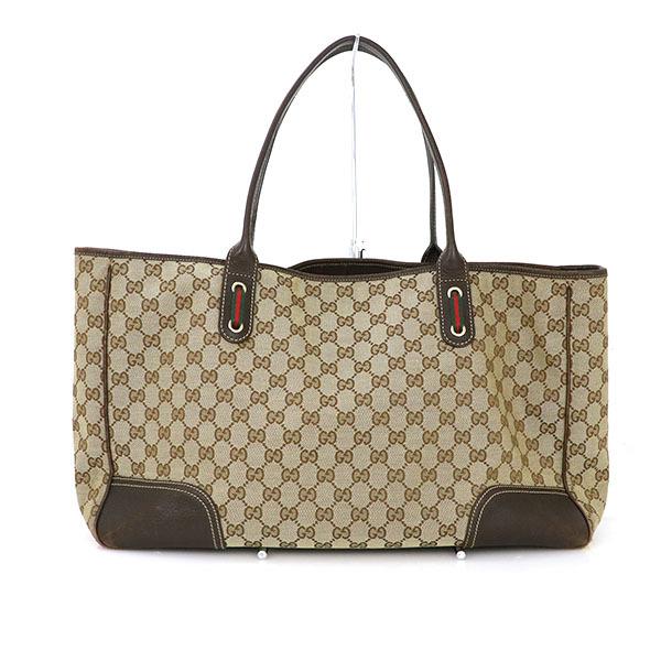 グッチ GUCCI プリンシー GGキャンバス ダークブラウン レザー グッチ GUCCI プリンシー GGキャンバス ダークブラウン レザー