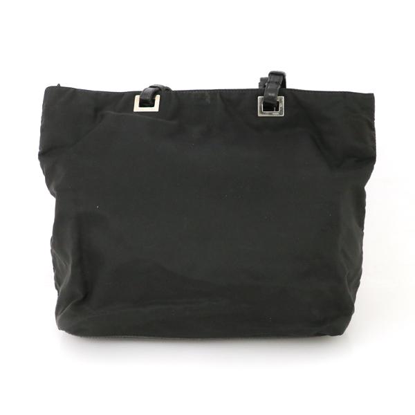 PRADA プラダ トートバッグ ショルダー ブラック ナイロンレザー NERO プラダ PRADA NERO ブラック ナイロン×レザー ロゴプレート ショルダー