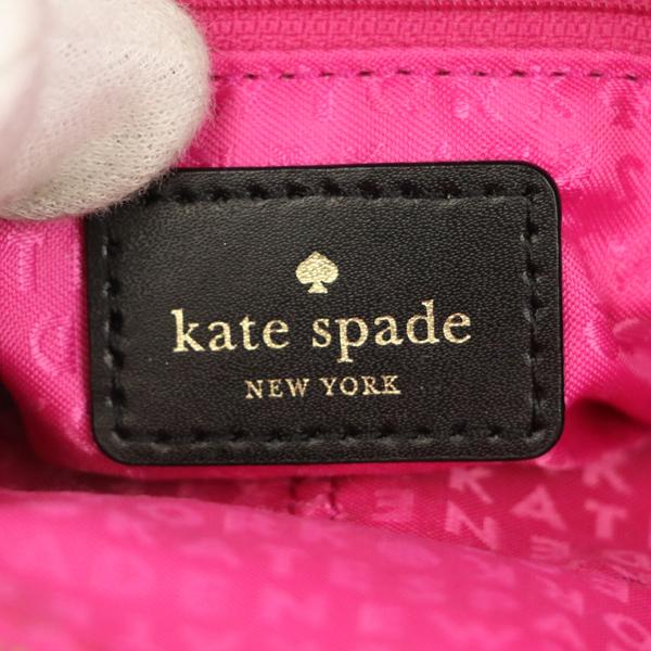 ケイトスペード Kate spade スペード柄 ブラック ホワイト PVC レザー