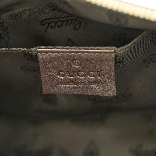 グッチ GUCCI ブラウン PVC 181485 クリスタルGG ハンドバッグ 