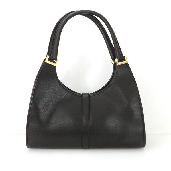 グッチ GUCCI ジャッキーライン ブラック 黒 ゴールド 金 レザー