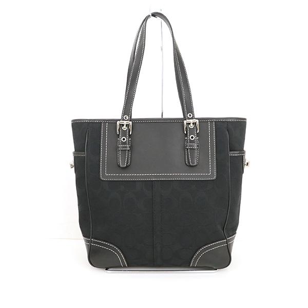 コーチ COACH シグネチャー ブラック 黒 キャンバス レザー コーチ COACH シグネチャー ブラック 黒 キャンバス レザー