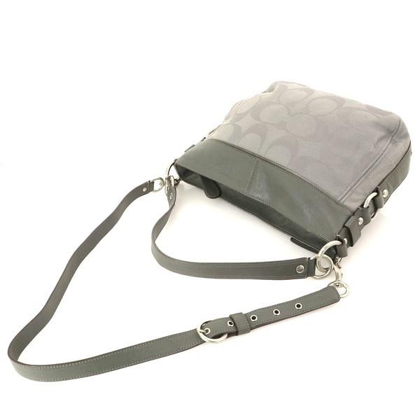 コーチ COACH シグネチャー×グレー キャンバス×レザー 2WAY F15238