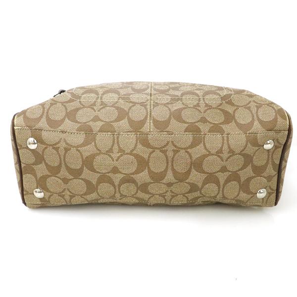 コーチ COACH シグネチャー ブラウン PVC レザー 2wayバッグ コーチ COACH シグネチャー ブラウン PVC レザー 2wayバッグ