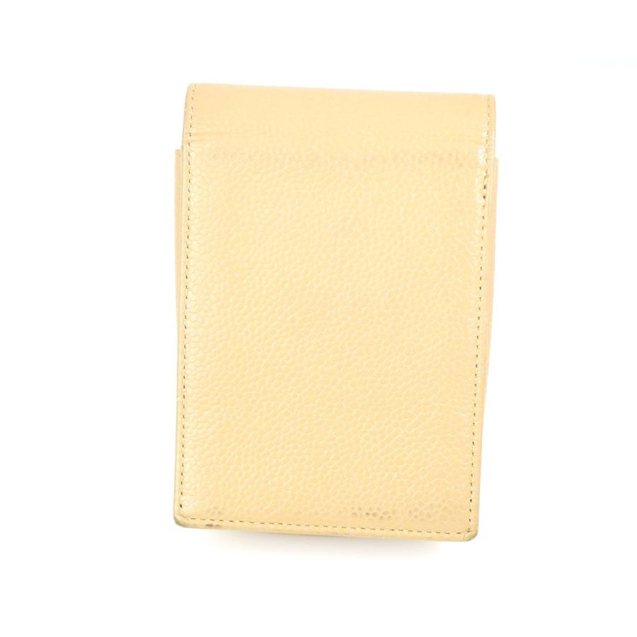 正規美品シャネル キャビアスキン チェーン付ポーチ型キーケース