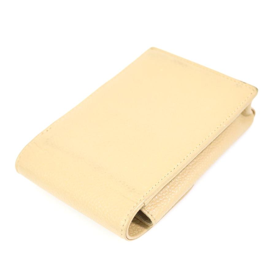 シャネル CHANEL キャビアスキンシガレットケース レザー 男女兼用