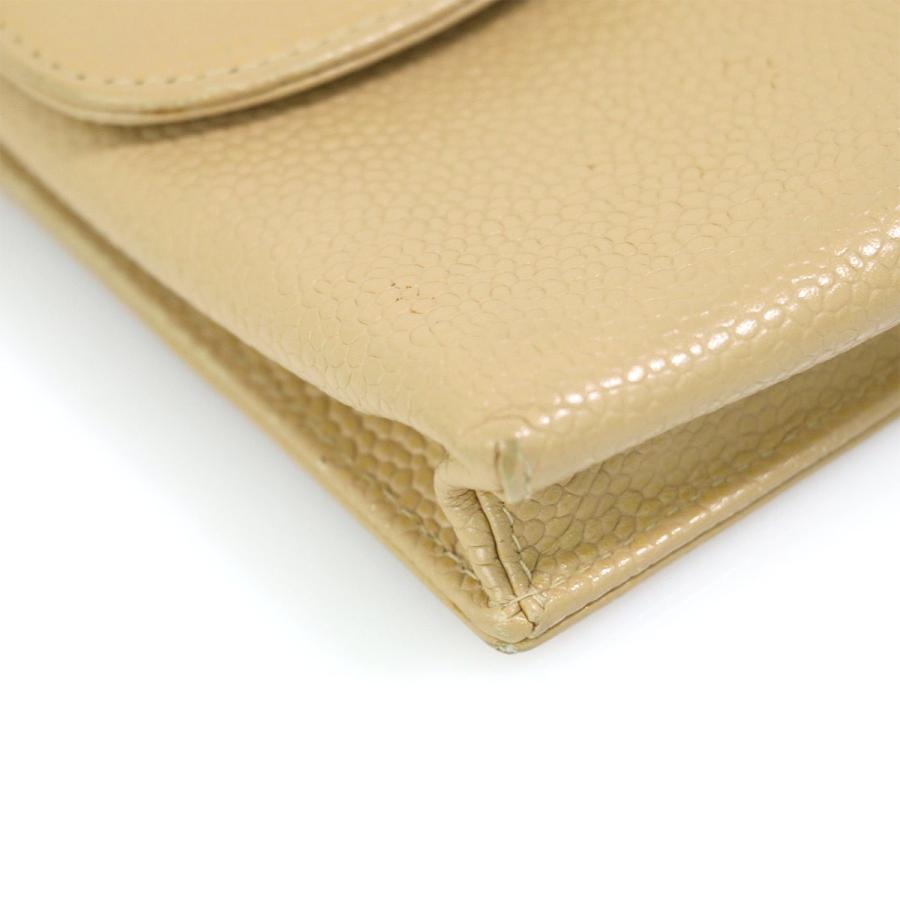 シャネル CHANEL キャビアスキンシガレットケース レザー 男女兼用