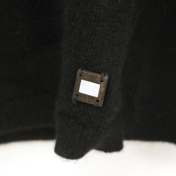 シャネル CHANEL タートルニット カシミヤ100％ ブラック サイズ42