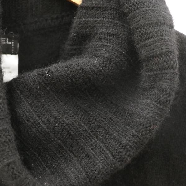 シャネル CHANELブラック タートルネック セーター ココマーク カシミヤ シャネル CHANEL タートルニット カシミヤ100％ ブラック サイズ42