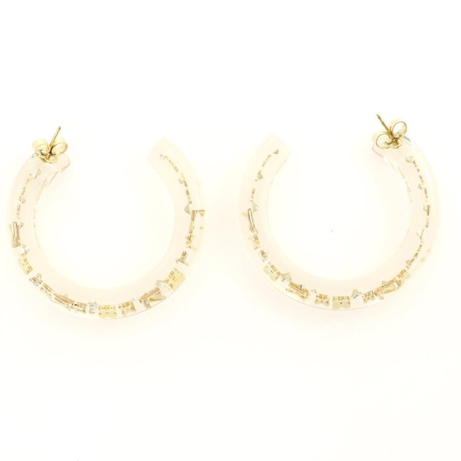 ルイヴィトン　ピアス ルイヴィトン LOUIS VUITTON ループピアス M6586 モノグラム クリア