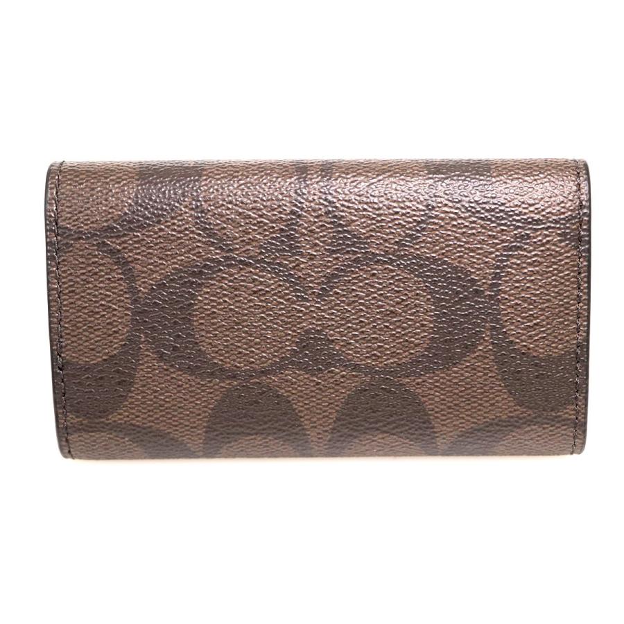 コーチ COACH キーケース ダークブラウン F64005 レザー コーチ COACH キーケース ダークブラウン F64005 レザー