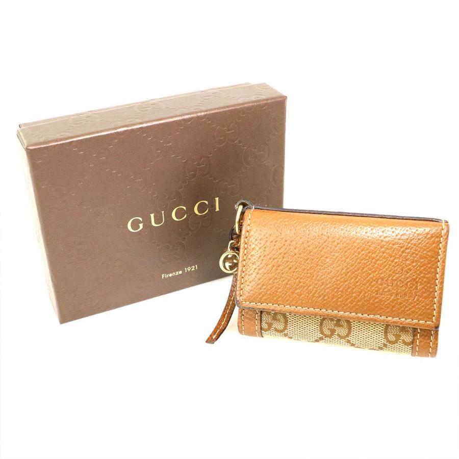 グッチ GUCCI 6連キーケース 323400 GGキャンバス チャーム グッチ GUCCI 6連キーケース 323400 GGキャンバス チャーム