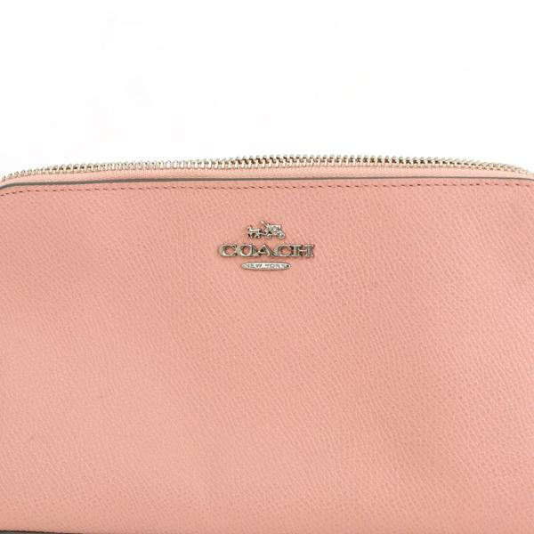 コーチ COACH ピンク レザー ポーチ 化粧ポーチ 52461 小物入れ