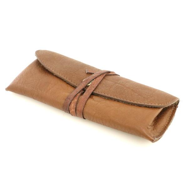 イビザ IBIZA ポーチ ペンケース レザー ブラウン 茶 文房具 ブランド