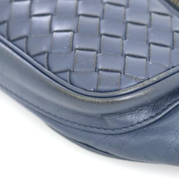 ボッテガヴェネタ BOTTEGA VENETA ブルー系 レザー イントレチャート