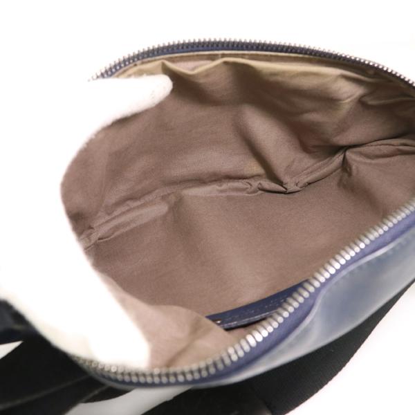 ボッテガヴェネタ BOTTEGA VENETA ブルー系 レザー イントレチャート