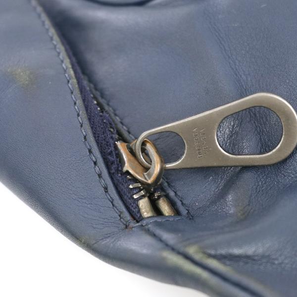 ボッテガヴェネタ BOTTEGA VENETA ブルー系 レザー イントレチャート