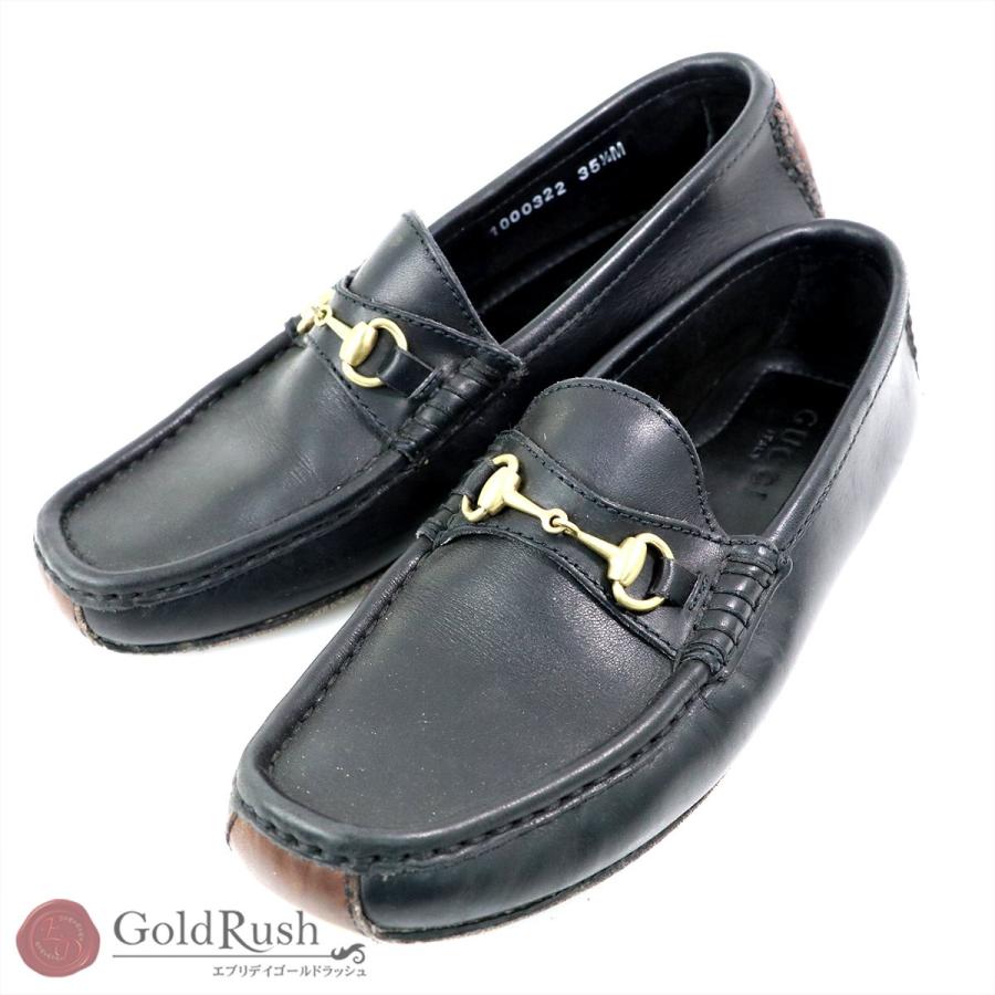 グッチ Gucci ホースビットローファー レディース レザー ブラック シューズ 靴 Sa 中古 Everydaygoldrush 通販 Yahoo ショッピング