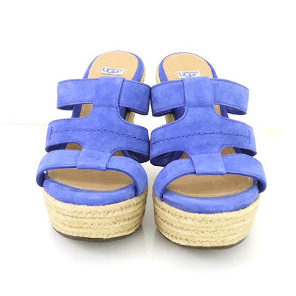 アグ UGG ウェッジソールサンダル ブルー 青 F29012KO レディース