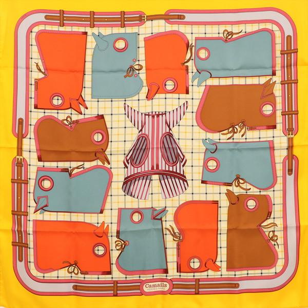 エルメス Hermes カレ90 カマイユ Camails スカーフ 馬具デザイン
