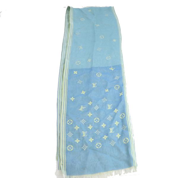 ルイヴィトン LOUIS VUITTON リバーシブル モノグラム ストール シルク  