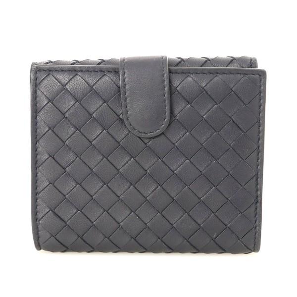 ボッテガヴィネタ Bottega Veneta イントレチャート ブラック レザー