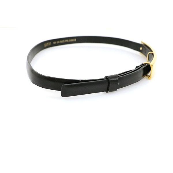 グッチ GUCCI レディース 細ベルト ブラック ゴールド 037.194.1133.0