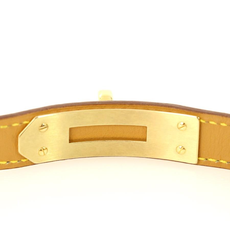 エルメス HERMES ケリーウォッチ 替えベルト レザー イエロー ゴールド