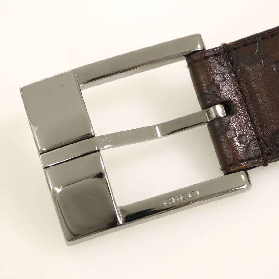 ノブさん専用　GUCCI 146413 シマ レザーベルト GG柄 型押し ノブさん専用 GUCCI 146413 シマ レザーベルト GG柄 型押し - メルカリ