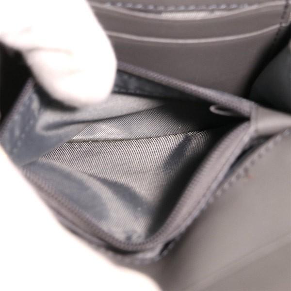 MCM ブラック×ブルー レザー ラビット 三つ折り財布 レディース メンズ