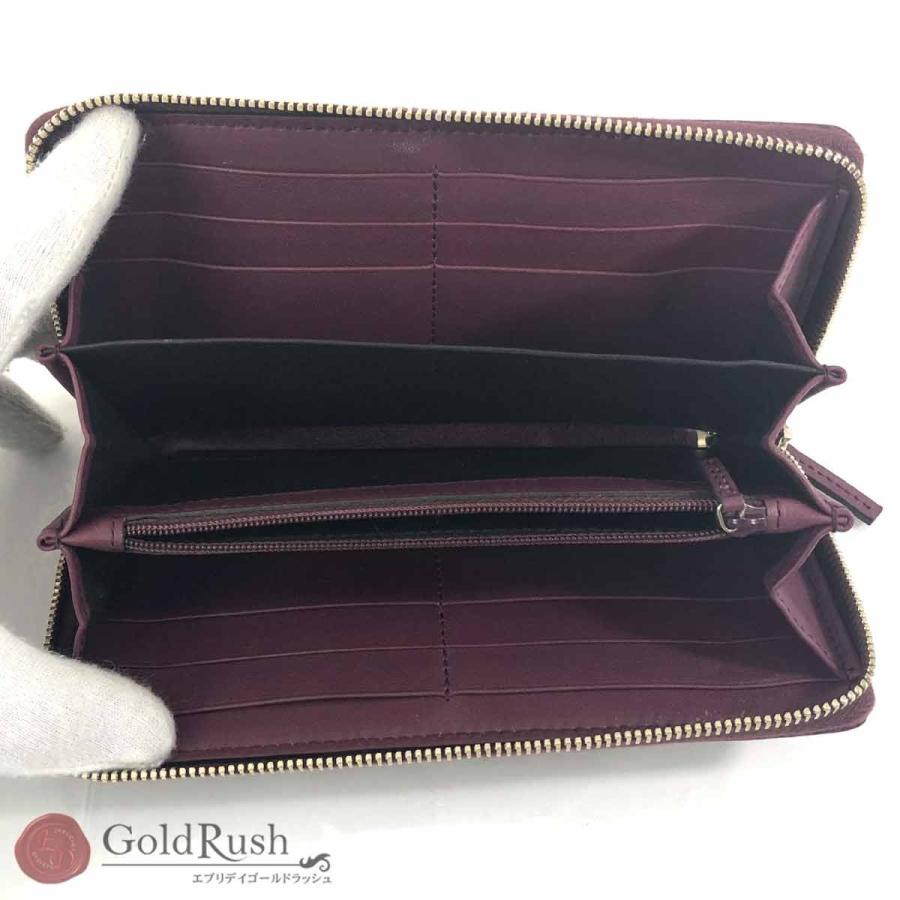 GUCCI 長財布 グッチ GUCCI GGキャンバス ラウンドファスナー長財布 パープル 257003