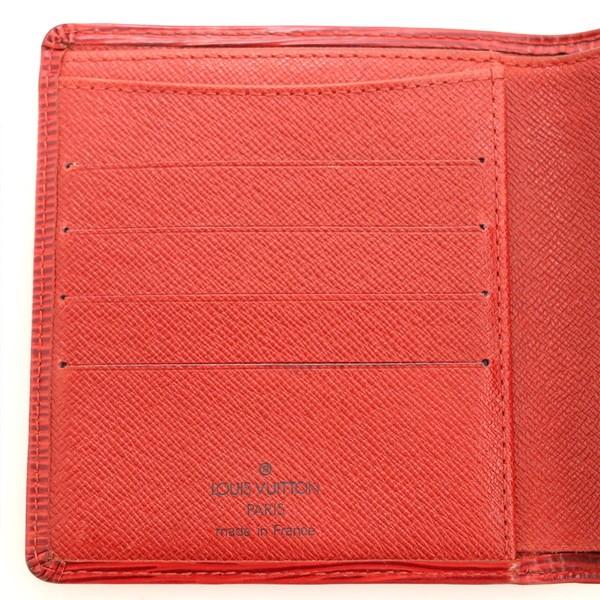 ルイヴィトン Louis Vuitton エピ レッド ポルトビエ コンパクト
