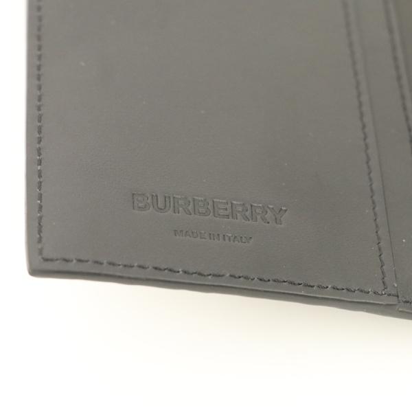 バーバリー BURBERRY ブラック 黒 モノグラムレザー TBロゴ長財布
