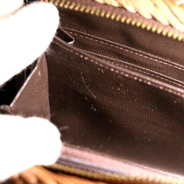 山葡萄 山ぶどう ブラウン 天然素材 長財布 レディース 編み込み