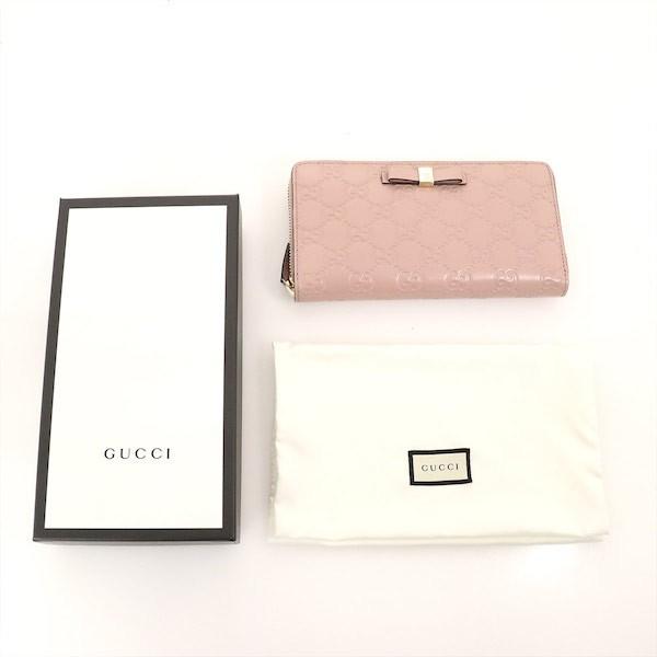 Noriko Sasamori様優先　グッチ　美品　長財布　GG柄　リボン GUCCI（グッチ） 長財布 リボン ハート GGキャンバス/レザー ベージュ