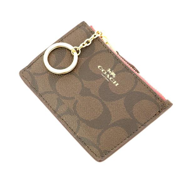 コーチ COACH コインケース キーケース F16107 シグネチャー ブラウン
