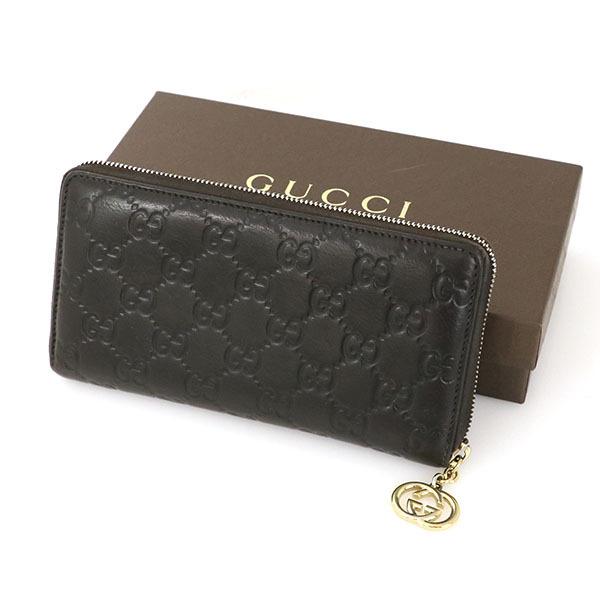 p90　グッチ　グッチシマ　ダークブラウン　長財布 グッチシマ グッチ 財布 GUCCI 長財布 札入れ 小銭入れなし メンズ