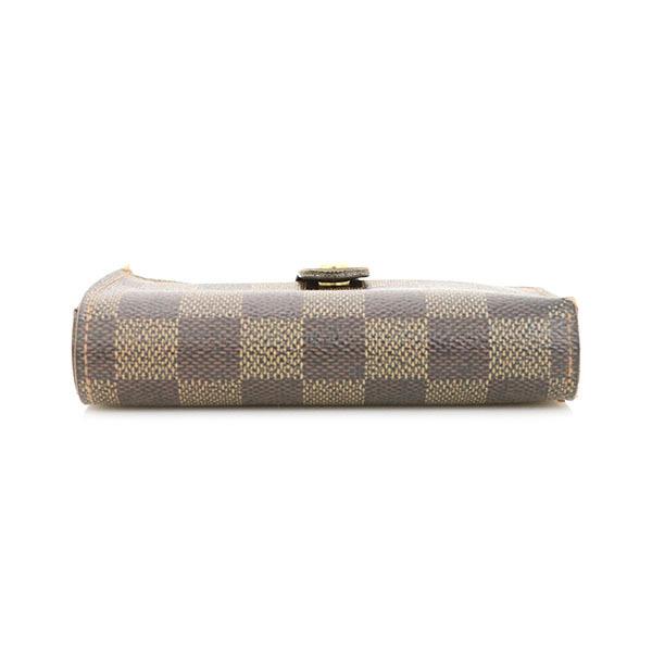 良品. ルイヴィトン ダミエ エベヌ ポルトモネ ビエ ヴィエノワ 財布 がま口 ルイヴィトン LOUIS VUITTON ダミエエベヌ ポルトモネビエヴィエノワ