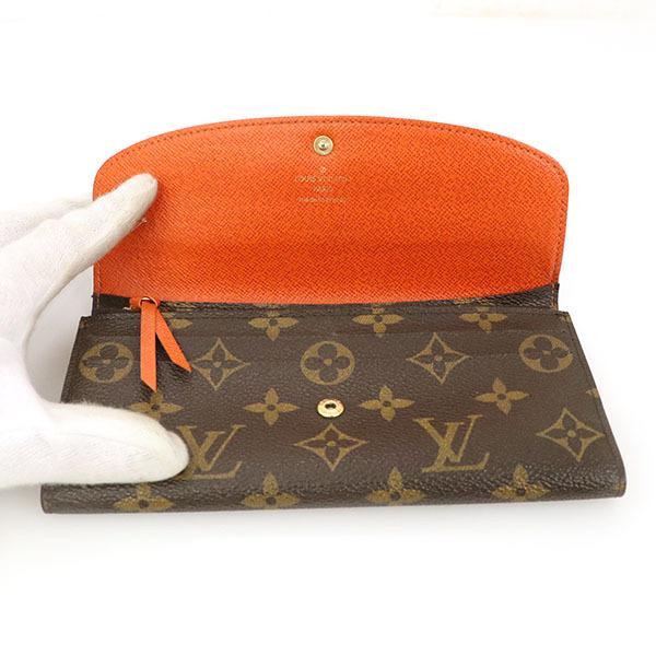 ルイヴィトン LOUISVUITTON モノグラム オレンジ キャンバス エミリー