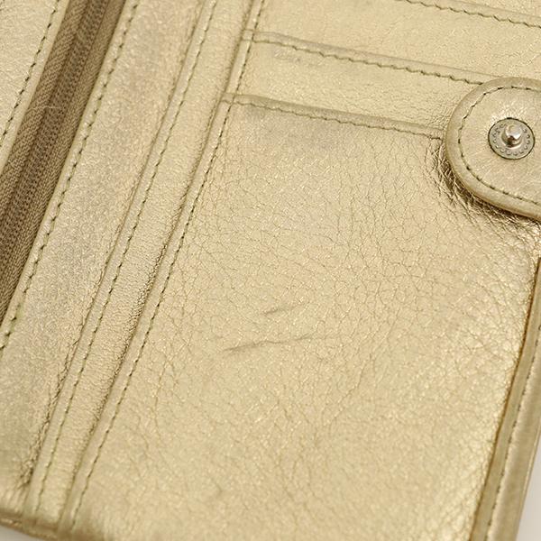 濱野 はまの ゴールド 金 レザー 皮革 長財布 レディース 王冠