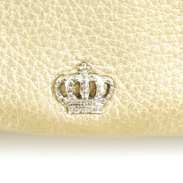 濱野 はまの ゴールド 金 レザー 皮革 長財布 レディース 王冠